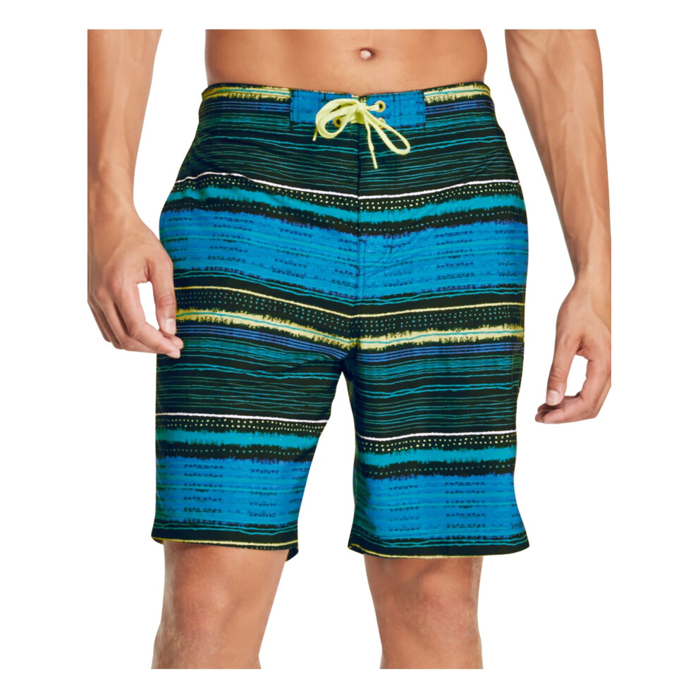 Speedo Mens 9"" Beach Wear Swim Trunks Blue S