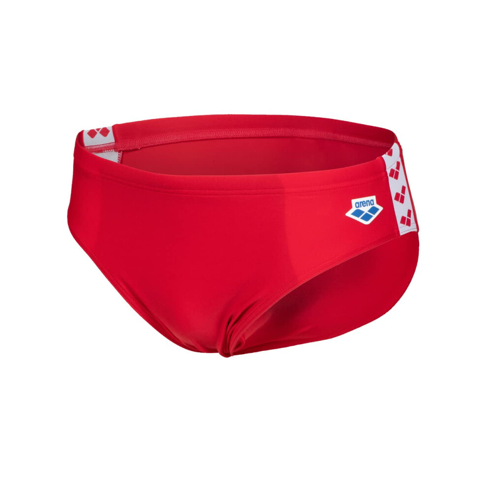 Arena Men's Standard Icons Swim Brief Solid  Red  30