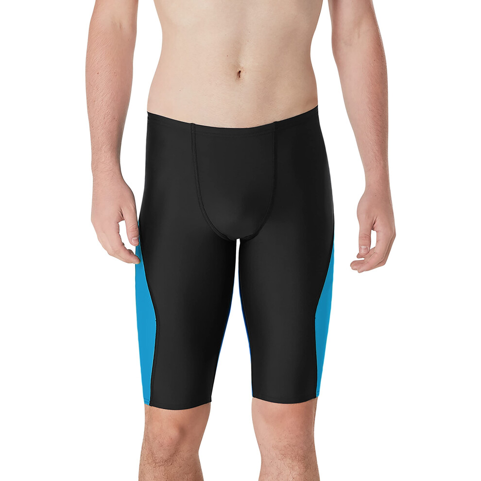 Speedo Men's Standard Swimsuit Jammer Eco ProLT Solid Colors  Block Te