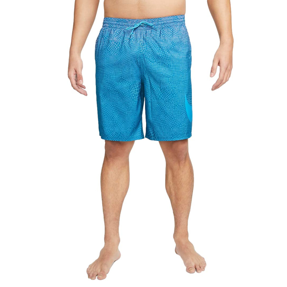 Nike Men's 9"" Grid Swoosh Volley Swim Shorts Trunks (as1  Alpha  m  R