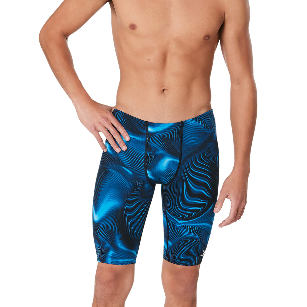 Speedo Men's Standard Swimsuit Jammer Endurance+ Printed Team Colors