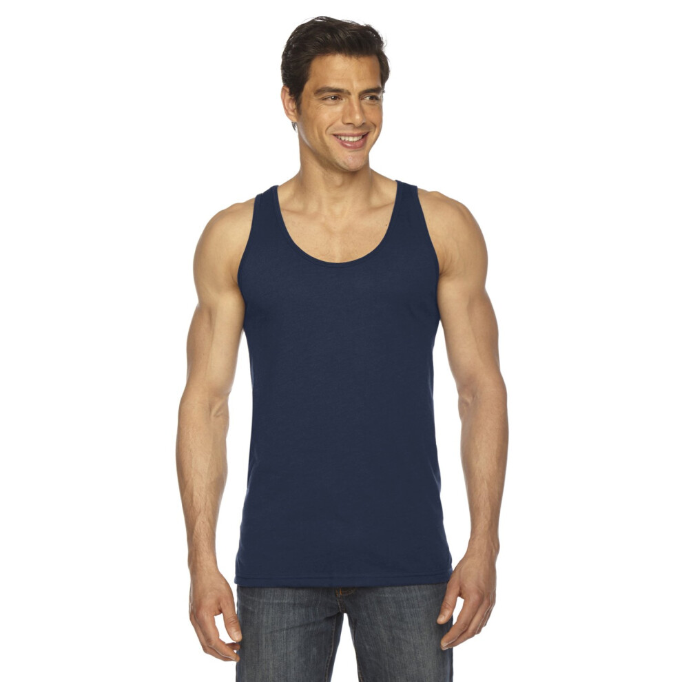 American Apparel Men 50/50 Tank Size XS Navy