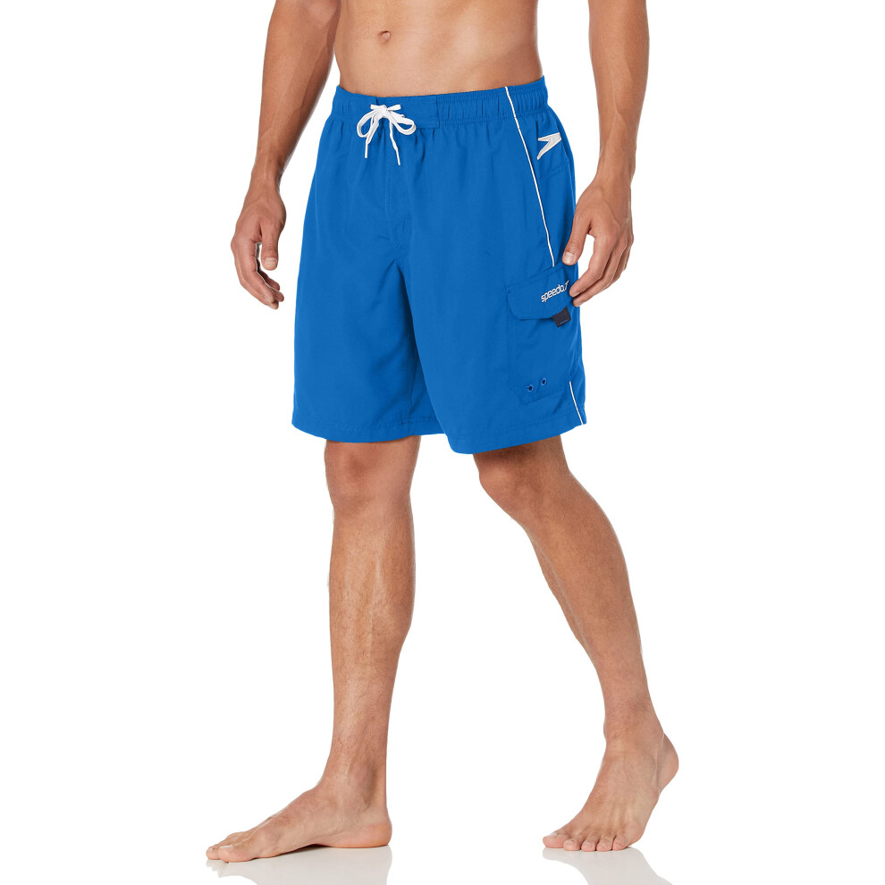 Speedo mens Swim Trunk Knee Length Marina ii volley 20   Classic Blue/