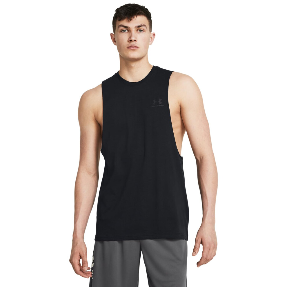 Under Armour UA Sportstyle Left Chest Cut-Off LG Black