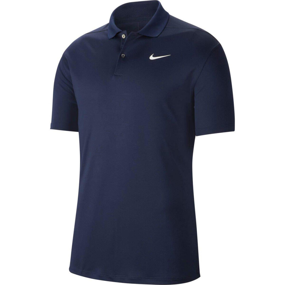 Nike Men's Nike Dri-fit Victory Polo  Obsidian/White  Medium