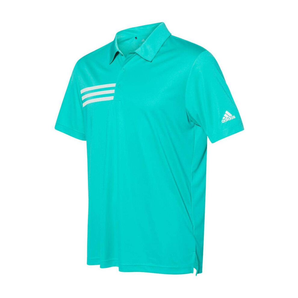 Adidas 3-Stripes Chest Sport Shirt M Hi-Res Aqua/ White