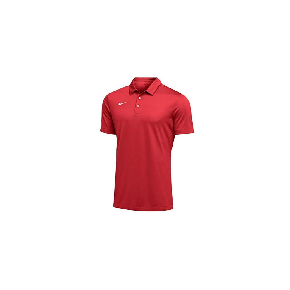 Nike Mens Dri-FIT Short Sleeve Polo Shirt (Small  Red)