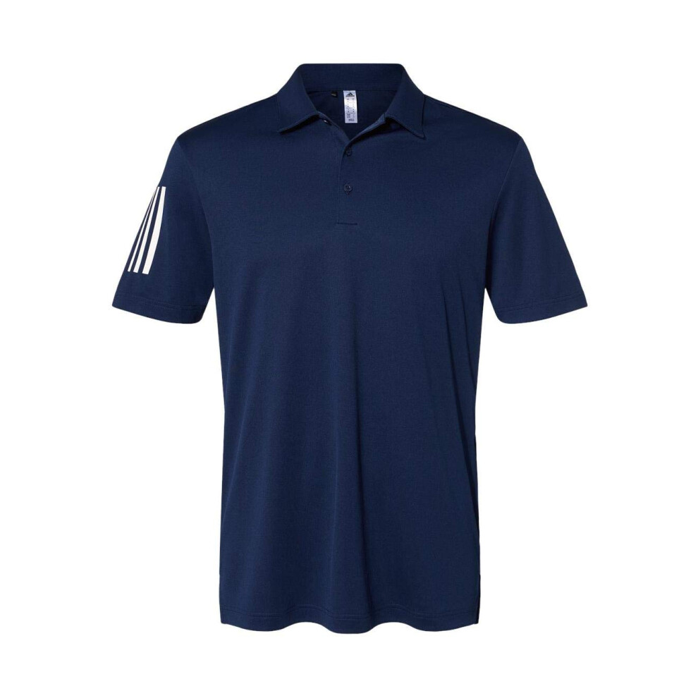 adidas - Floating 3-Stripes Sport Shirt - A480 - XL - Team Navy Blue/W