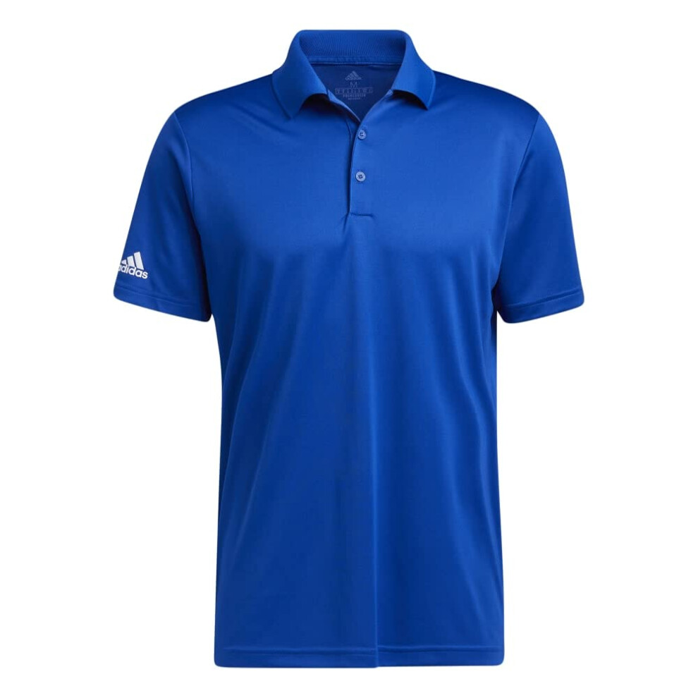 adidas Men's Performance Primegreen Polo Shirt  Royal Blue  Large