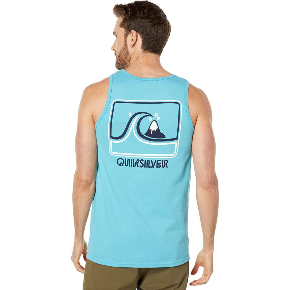 Quiksilver Men's Keep On Tank Tee Shirt  Delphinium Blue  Medium