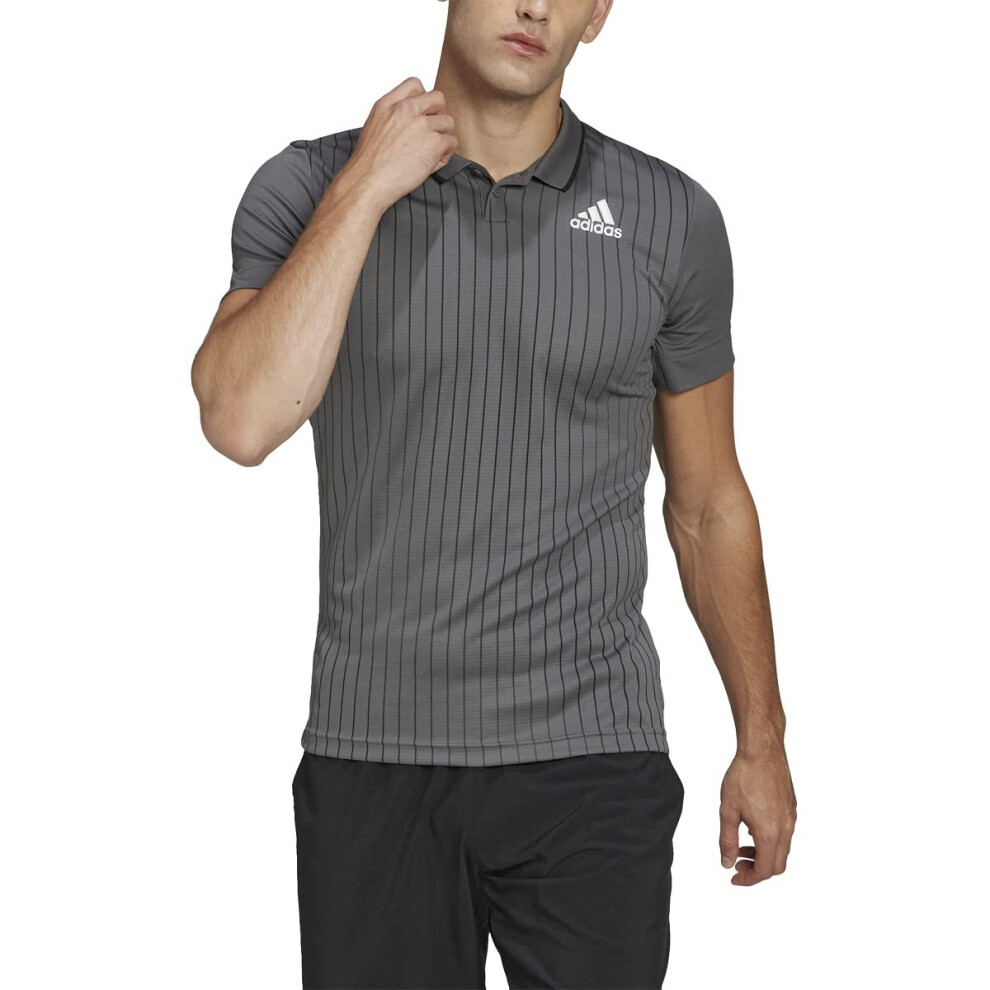 adidas Melbourne Tennis Polo Grey Five/White SM