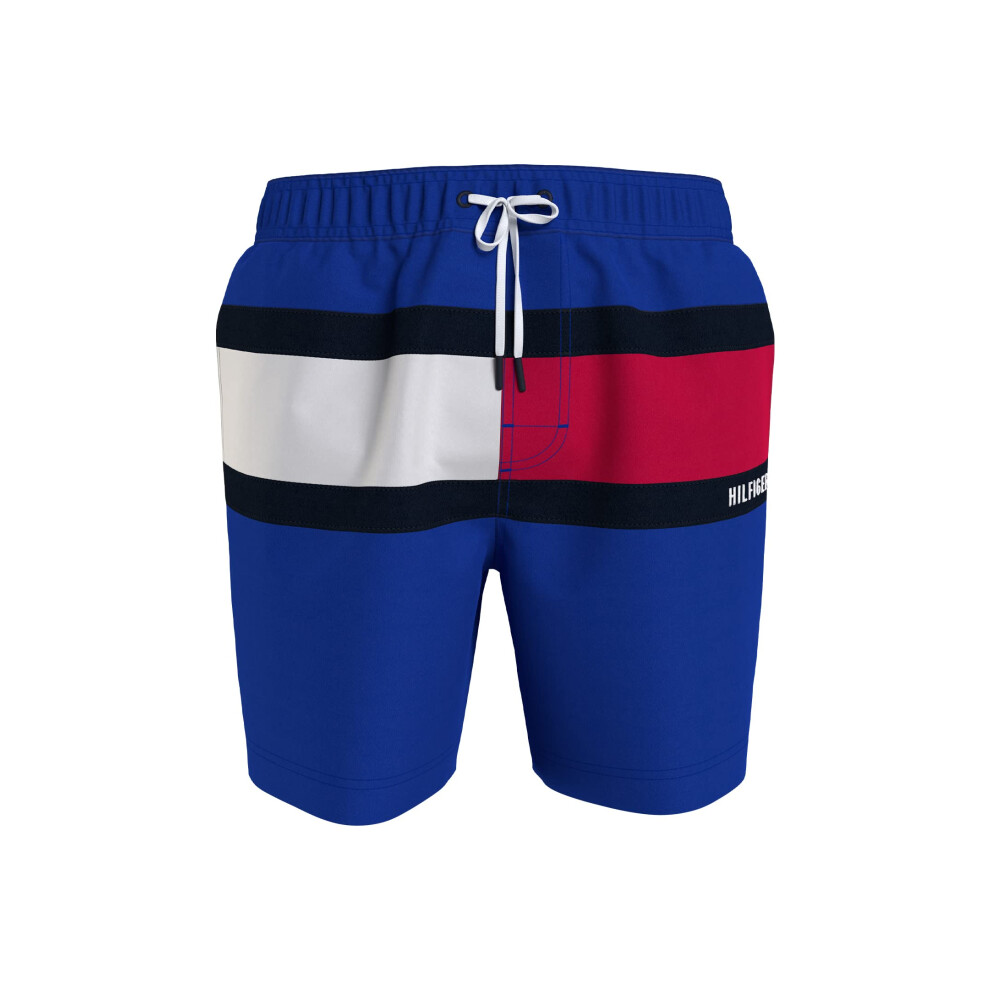 Tommy Hilfiger Men's Big & Tall 7  Logo Swim Trunks with Quick Dry  Ro