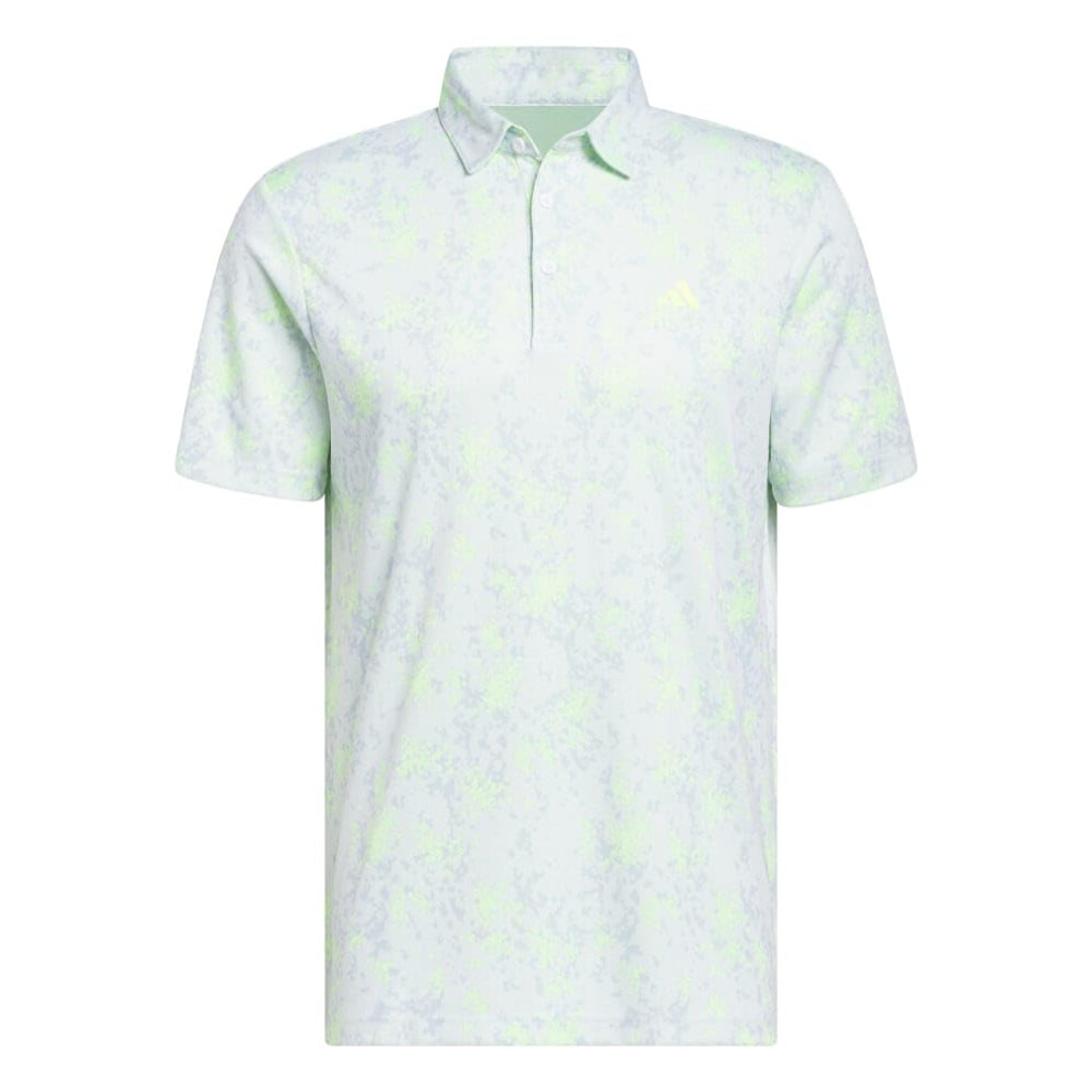 adidas Men's Burst Jacquard Polo Shirt  Green  Small