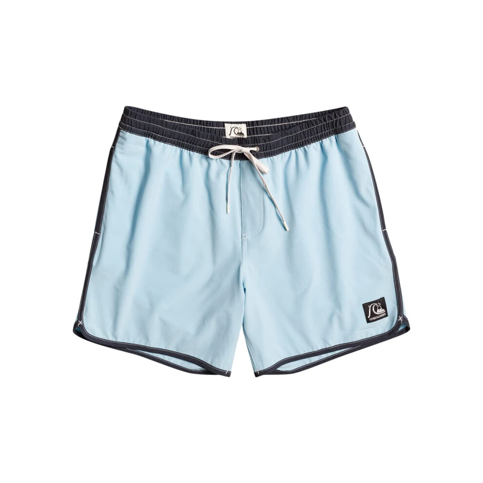 Quiksilver Mens Original Scallop Volley 17 Jam/Volley - Sky Blue | Med