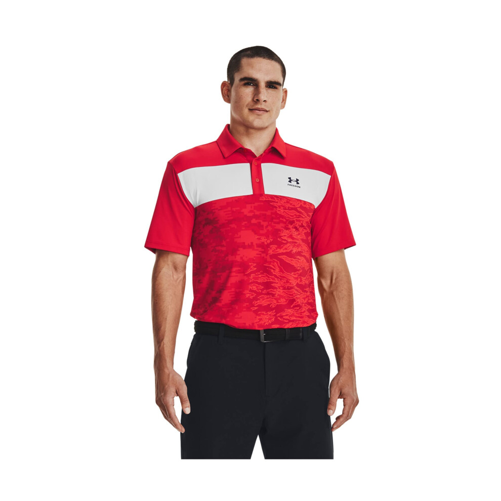 Under Armour Playoff 3.0 Freedom Polo Red/Black LG