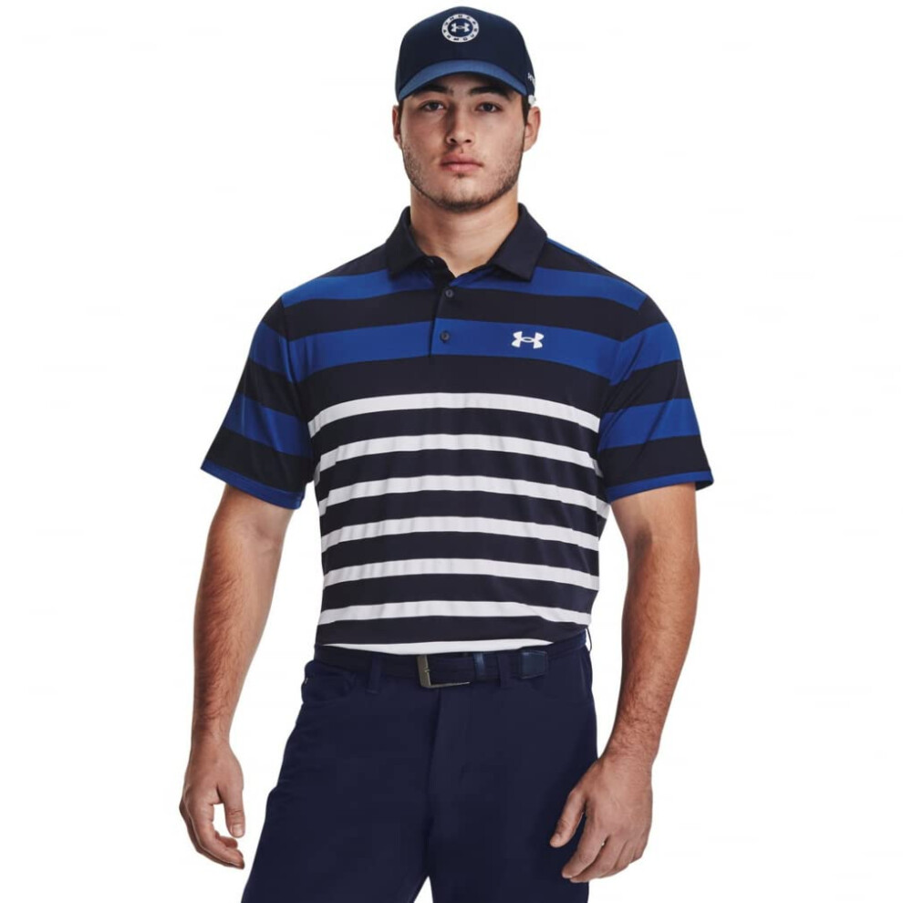 Under Armour Men's Playoff 3.0 Stripe Polo Golf Shirt (as1  Alpha  l