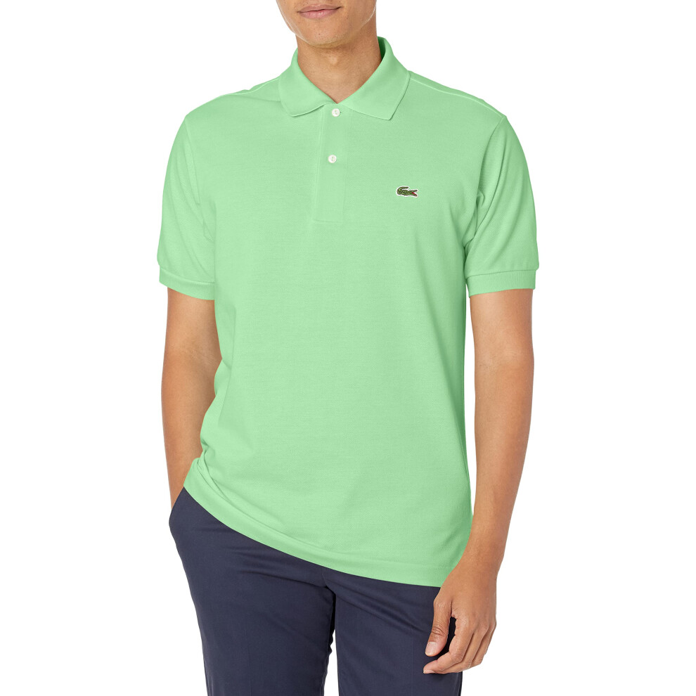 Lacoste Men's Classic Short Sleeve Piqu? L.12.12 Polo Shirt  Ash  Medi