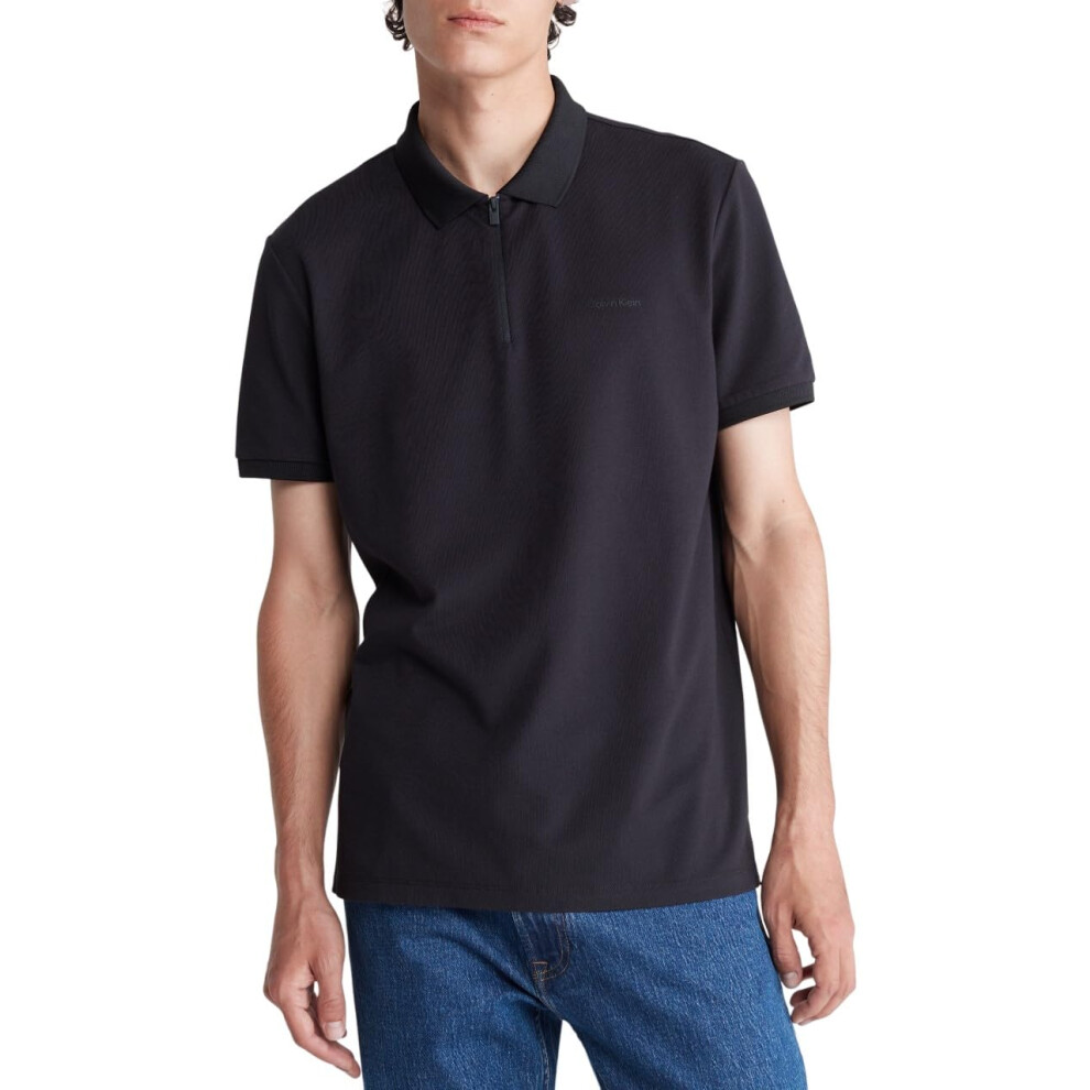 Calvin Klein Men's Tech Zip Polo