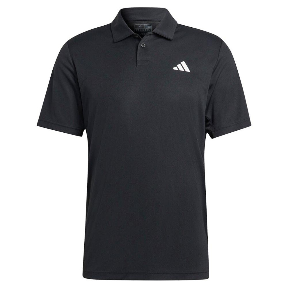 adidas Men's Club Tennis Polo Shirt  Black  XX-Large