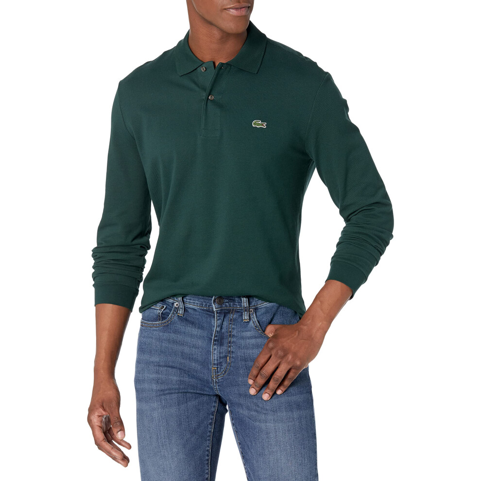 Lacoste Men's Classic Long Sleeve Pique Polo Shirt  Sinople  S