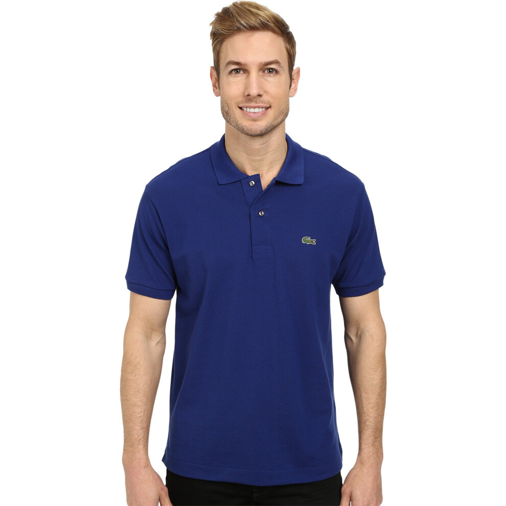 Lacoste Men's Legacy Short Sleeve L.12.12 Pique Polo Shirt  Varsity Bl