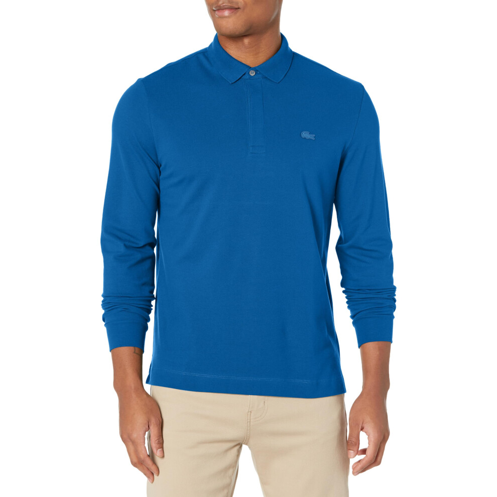 Lacoste Men's Long Sleeve Paris Polo  Cobalt  X-Large