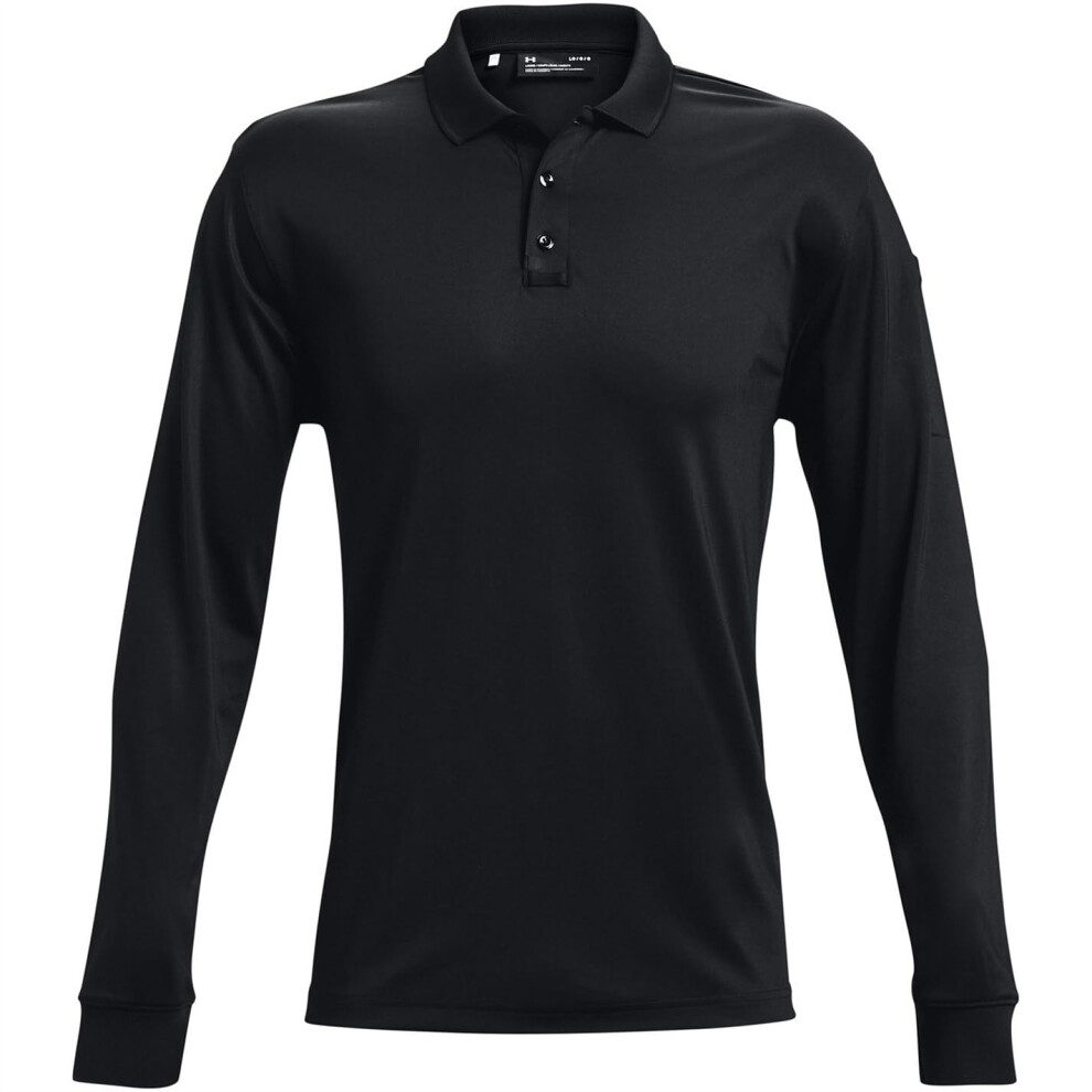 Under Armour Men's Tac Performance Polo Long Sleeve 2.0  Black (001)/B