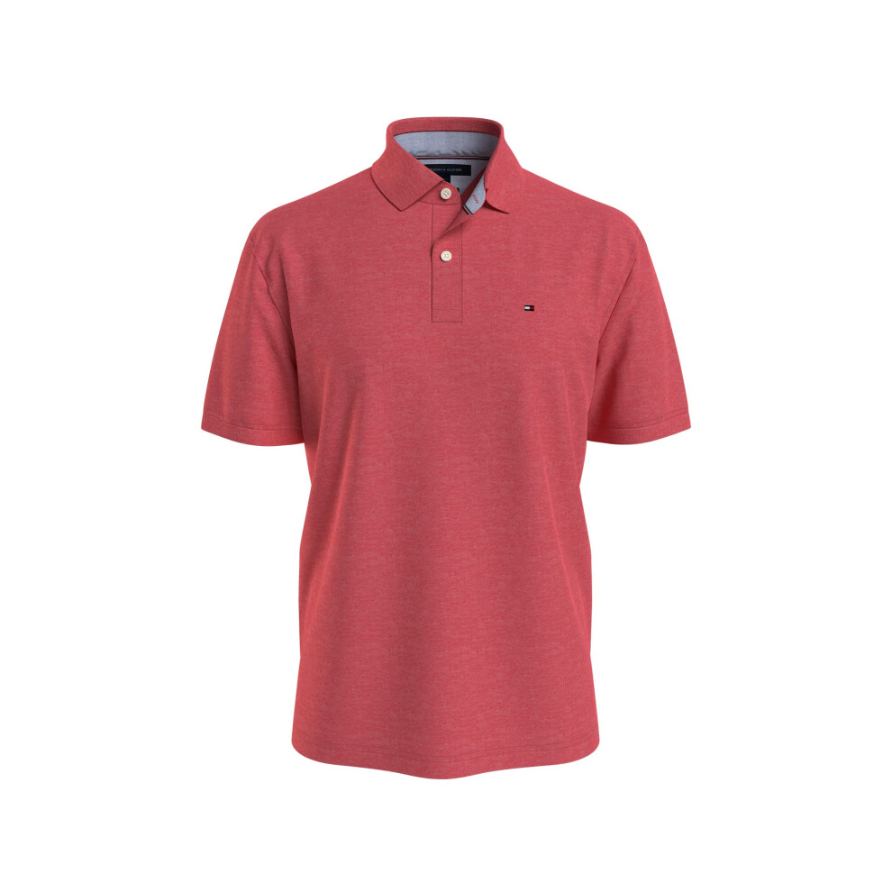 Tommy Hilfiger Men's Big Short Sleeve Polo Shirt in Regular Fit  RED H