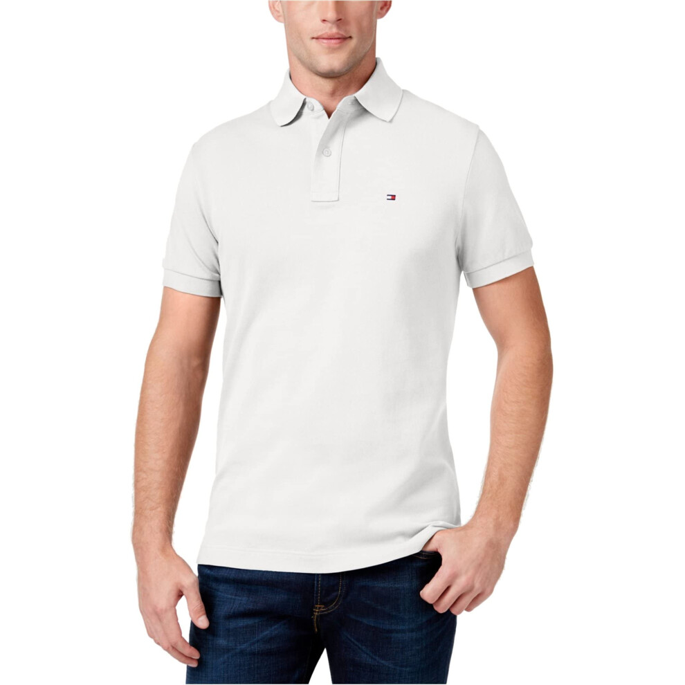 Tommy Hilfiger Men's Tall Short Sleeve Cotton Pique Polo Shirt Fit  Cl