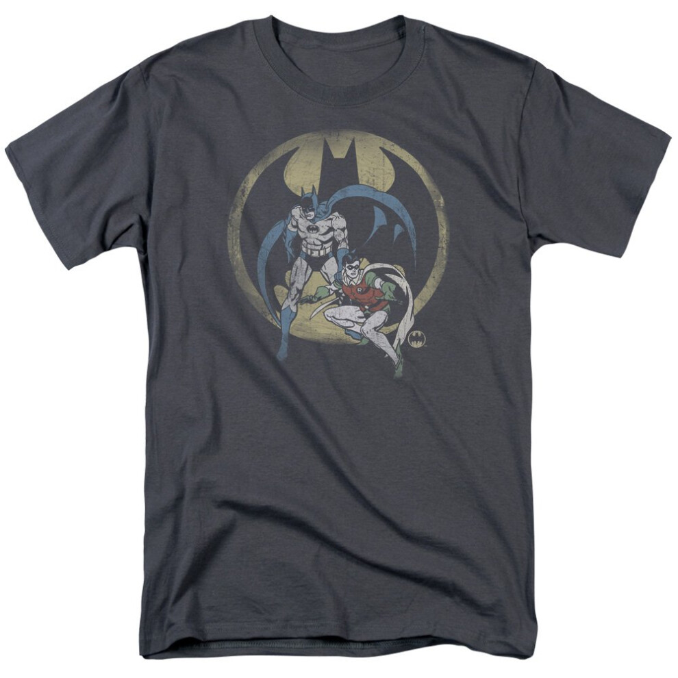 DC Comics Men's Team Classic T-shirt Medium Charcoal