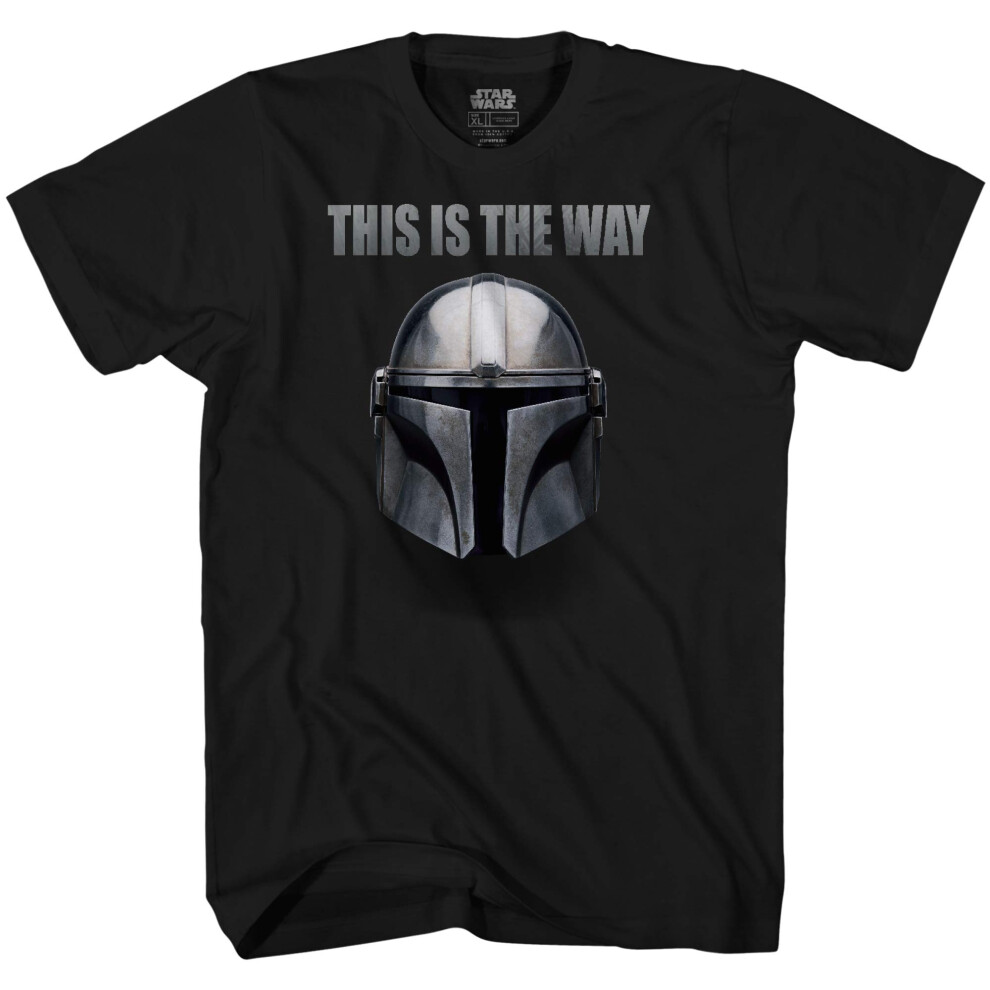 Star Wars The Mandalorian This is The Way T-Shirt(Black Small)