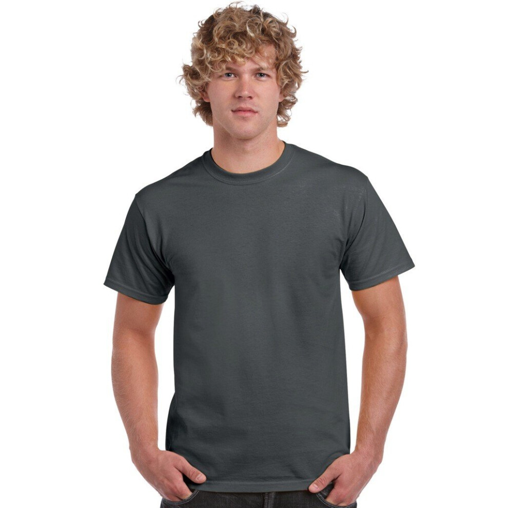 Gildan Men's Ultra Cotton Crewneck T-Shirt  Charcoal  Large