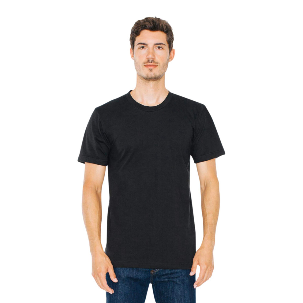 American Apparel Men Organic Fine Jersey Crewneck Short Sleeve T-Shirt