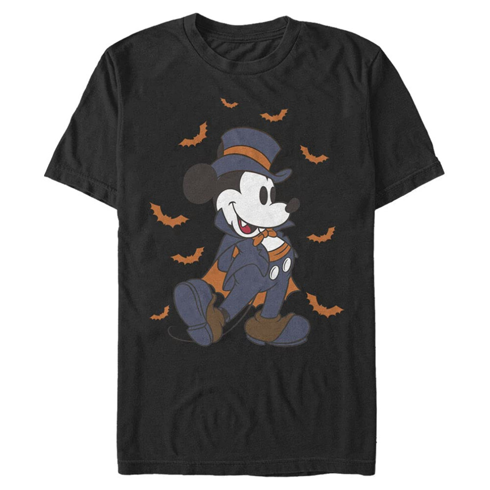 Disney Men's Characters Vampire Mickey T-Shirt  Black  Medium