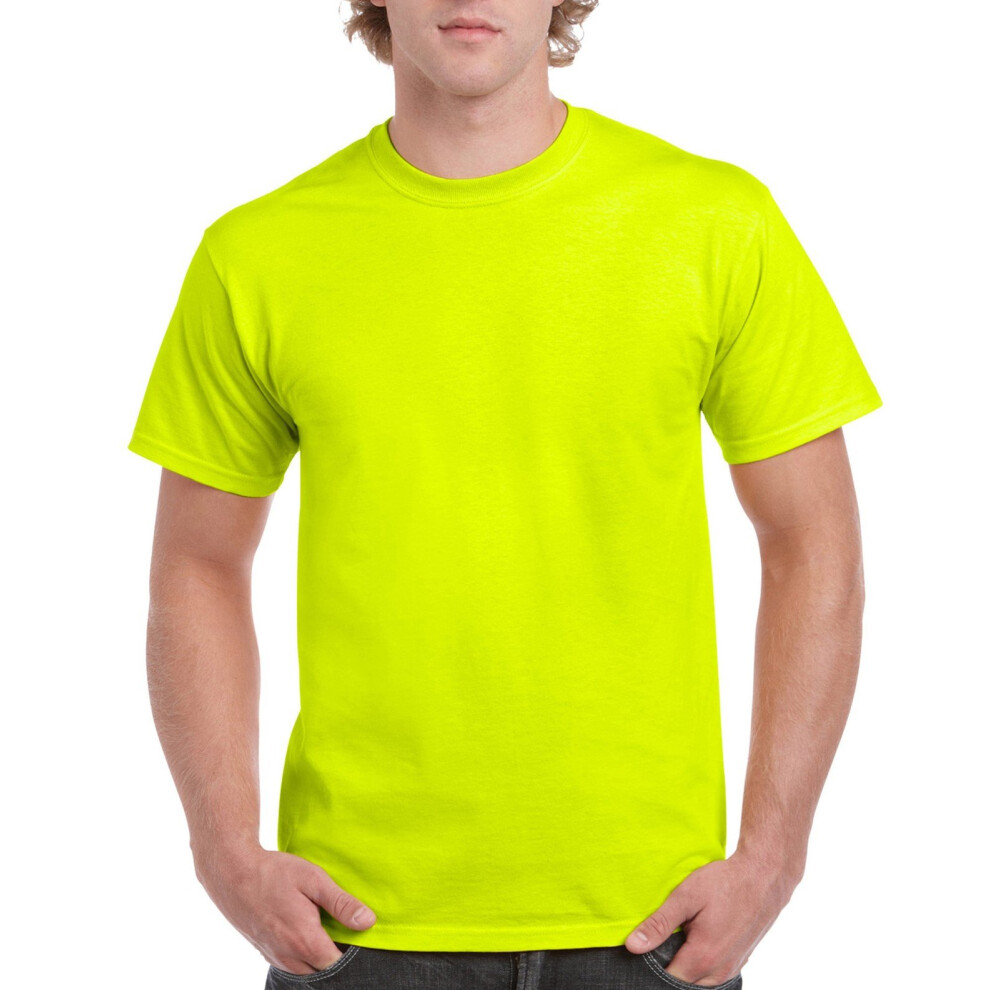 Gildan Men's G2000 Ultra Cotton Adult T-shirt  Safety Green  Small