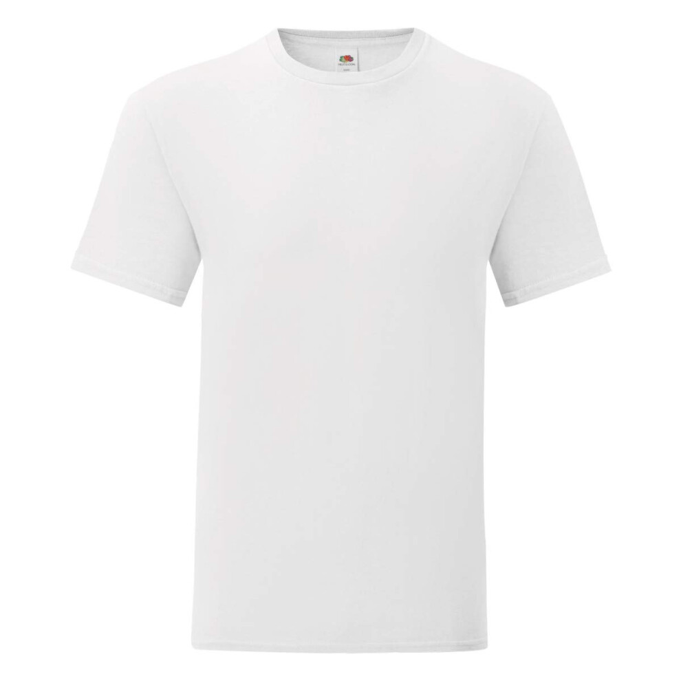 Fruit of the Loom Mens Iconic T-Shirt (S) (White)