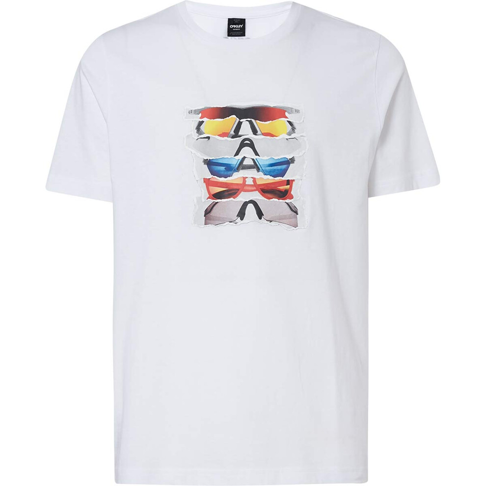 Oakley Men's Sunglass Print Tee  White  M