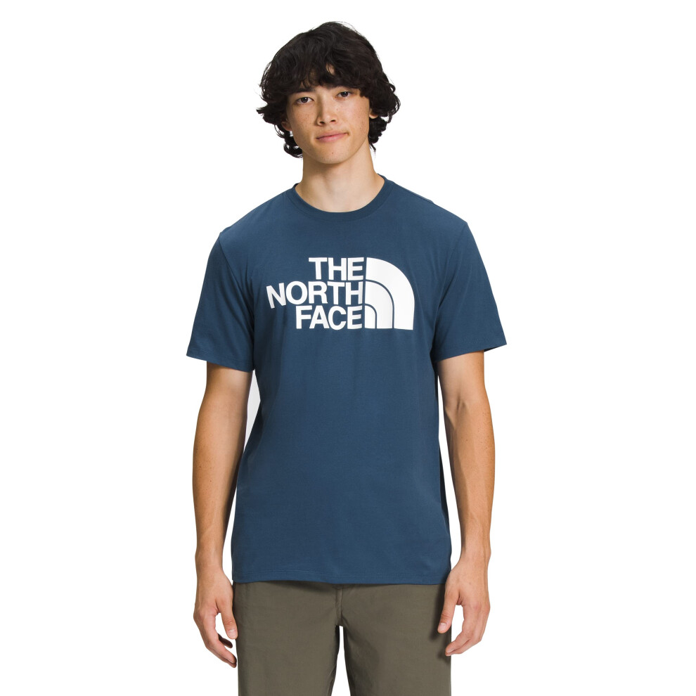 THE NORTH FACE Men's Short Sleeve Half Dome Tee  Shady Blue/TNF White