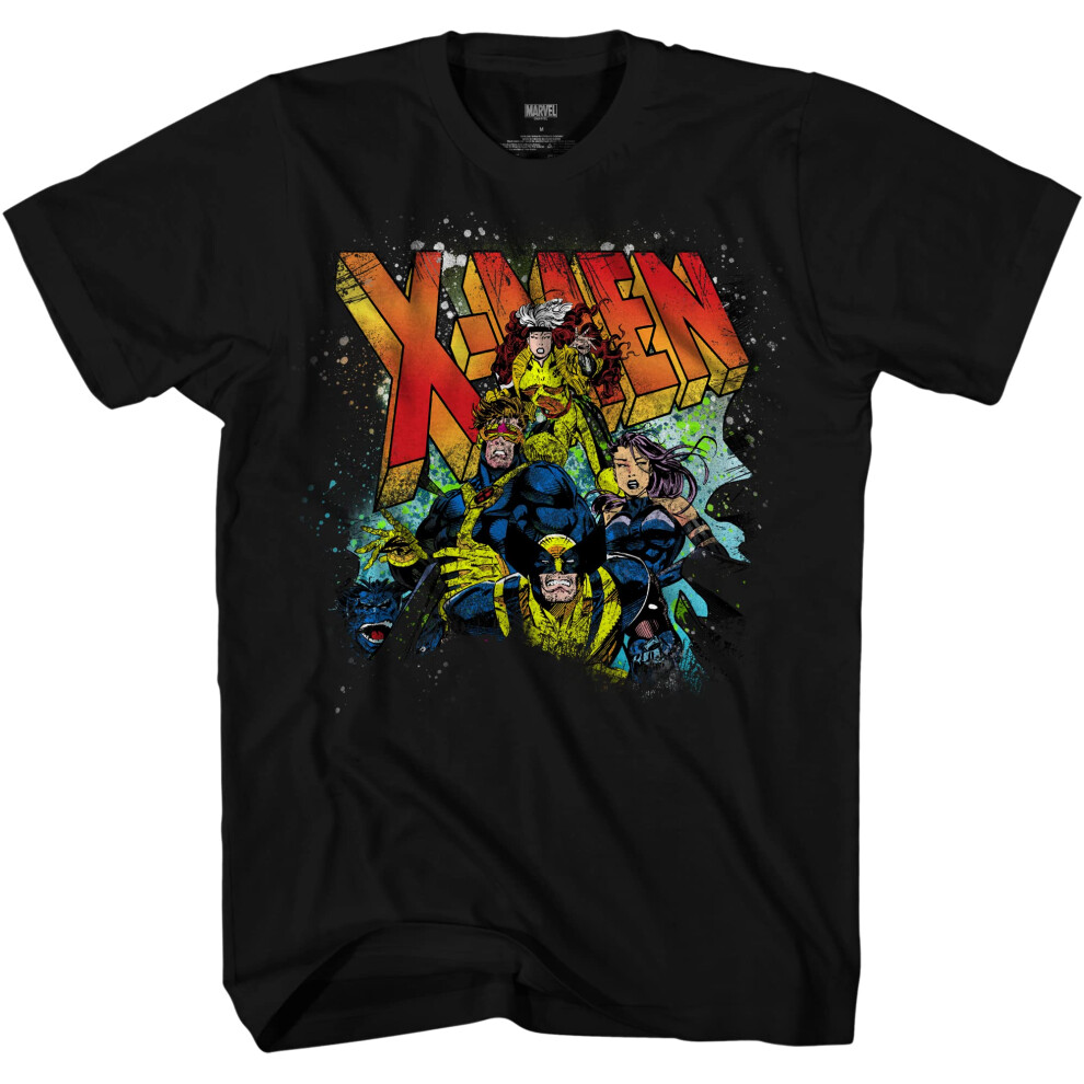 Marvel X Team Ups Classic Characters Men's T-Shirt  Midnight