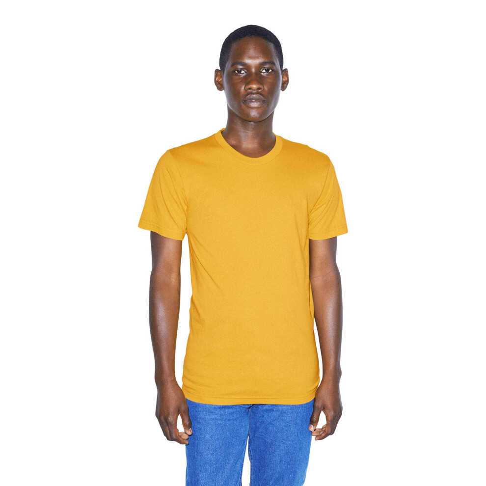 American Apparel Men's Organic Fine Jersey Short Sleeve T-Shirt  Polle