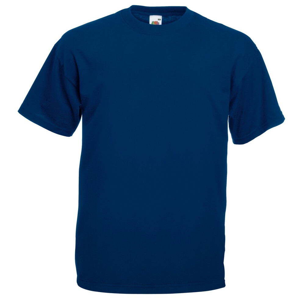 Fruit of the Loom Mens Valueweight Short Sleeve T-Shirt (3XL) (Navy)