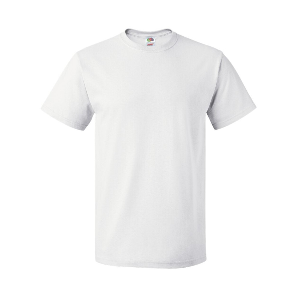 Fruit of the Loom Mens Valueweight Short Sleeve T-Shirt (4XL) (White)