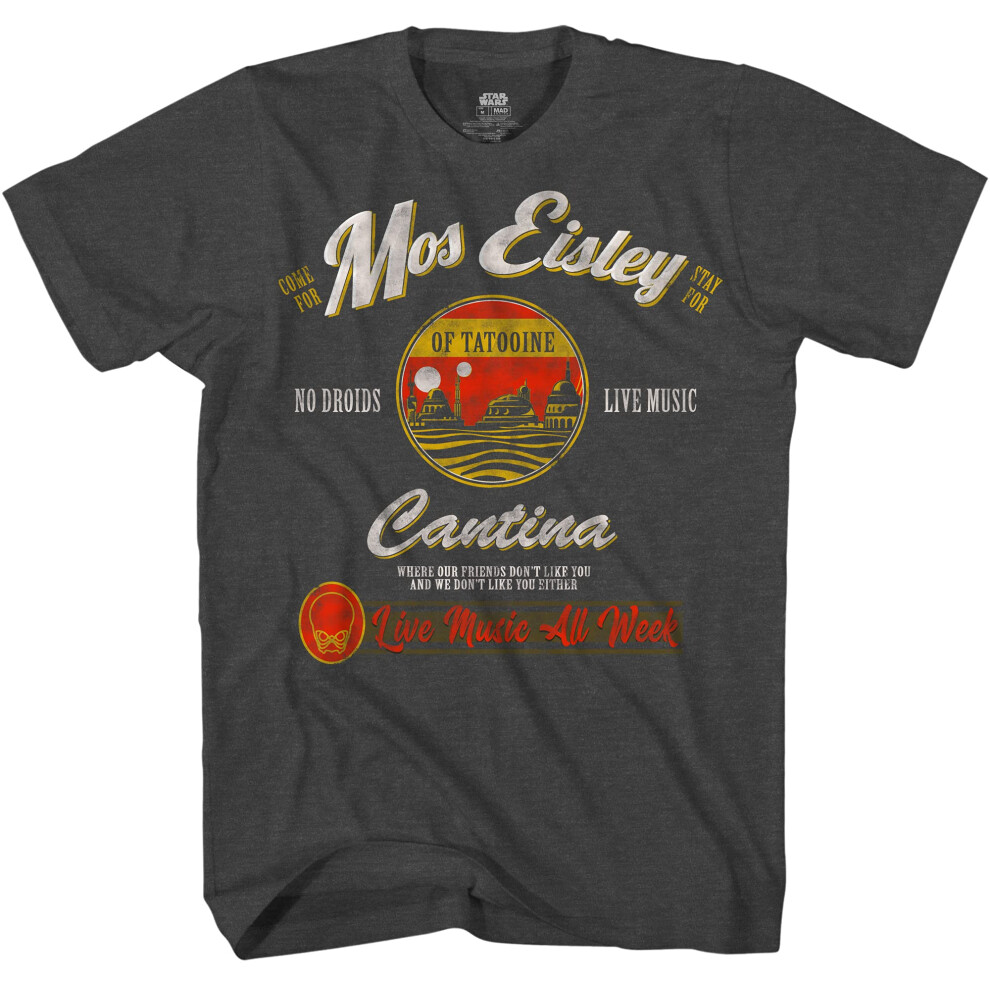 STAR WARS Mos Eisley Cantina Tatooine Men's Adult Graphic Tee T-Shirt