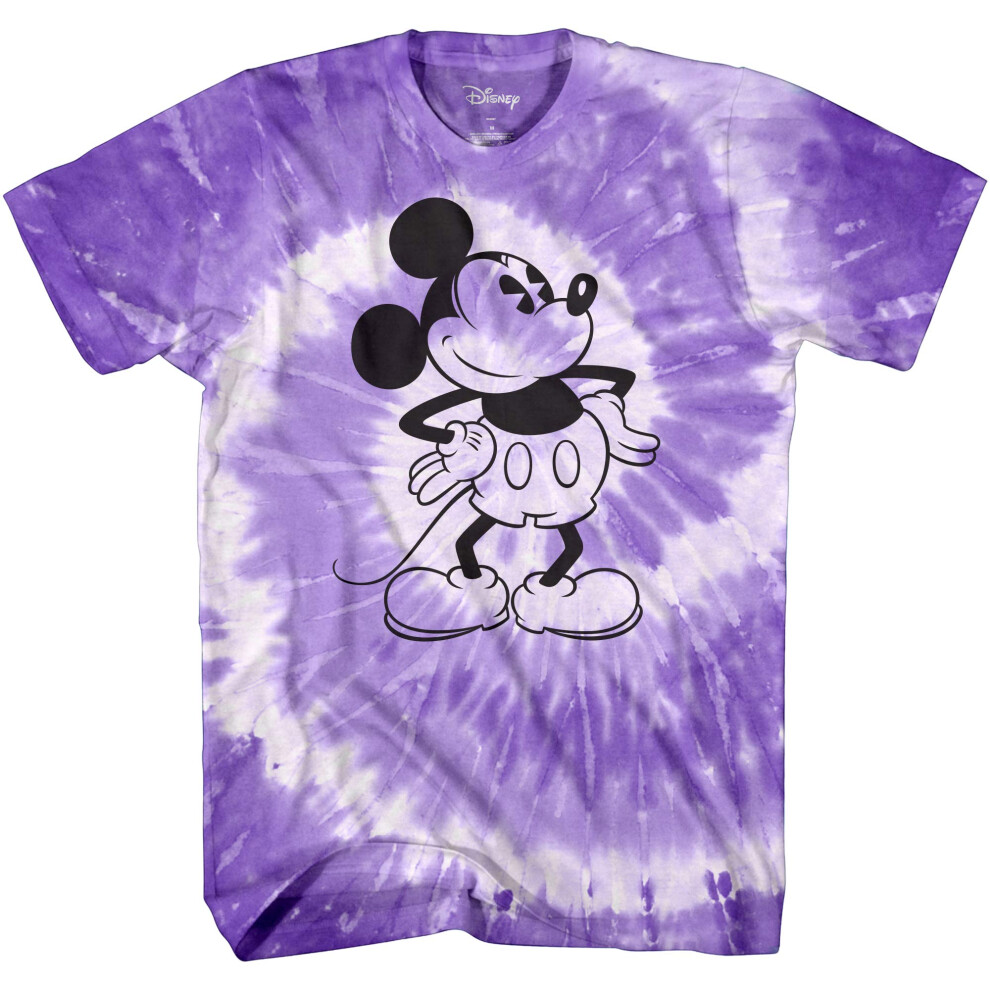 Disney Mickey Mouse Attitude Tshirt for Men Adult Graphic Tee T-Shirt