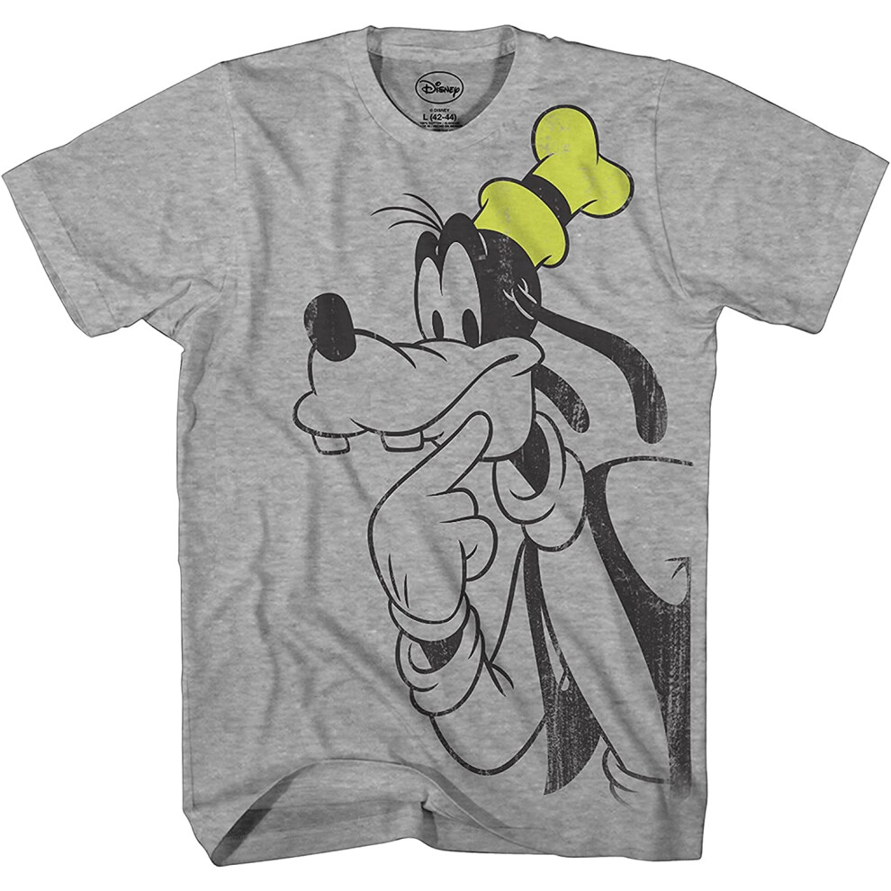 Disney Goofy Thinking Camiseta Camisa para Hombre Adulto Men T-Shirt G