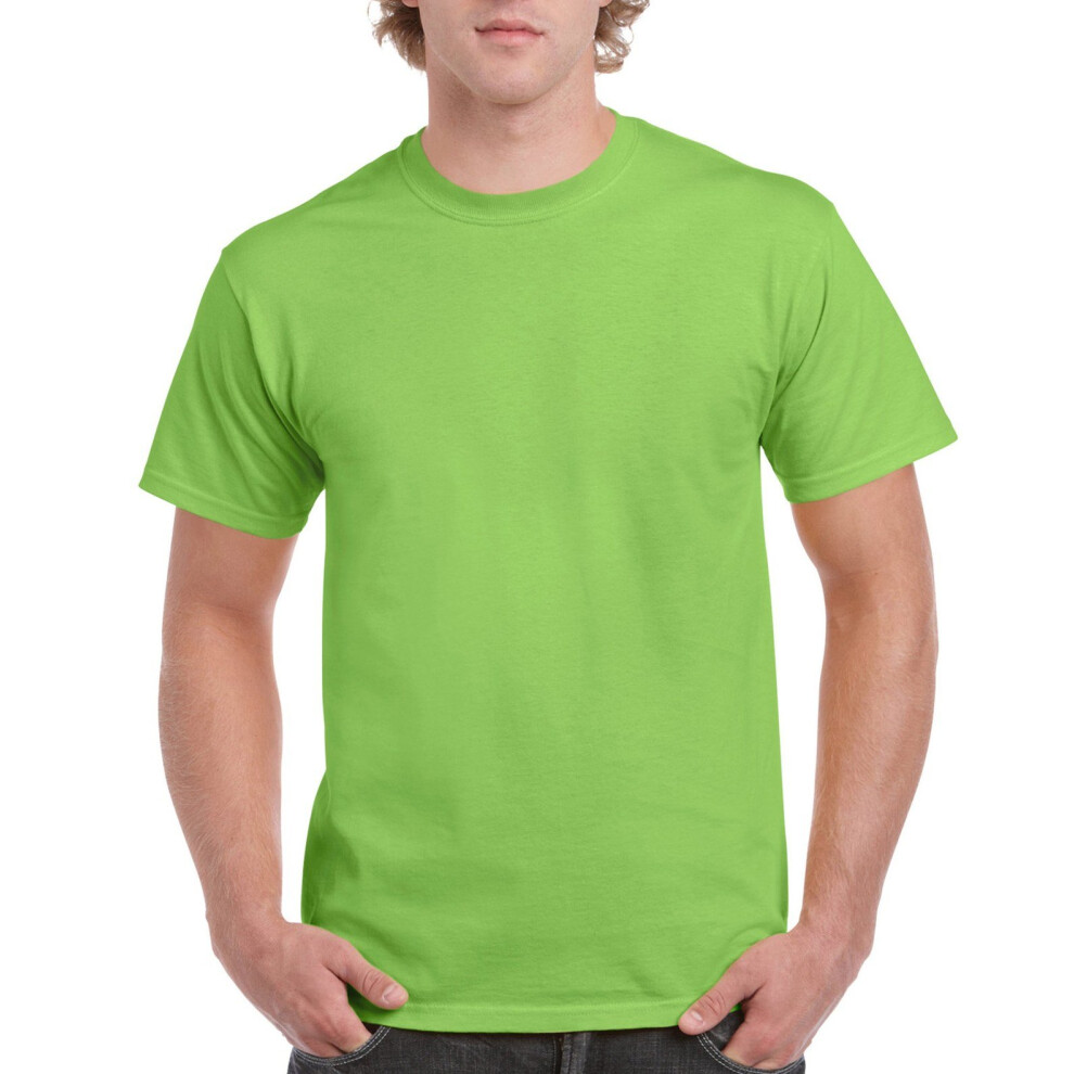 Gildan Men's G2000 Ultra Cotton Adult T-shirt  Lime  Large