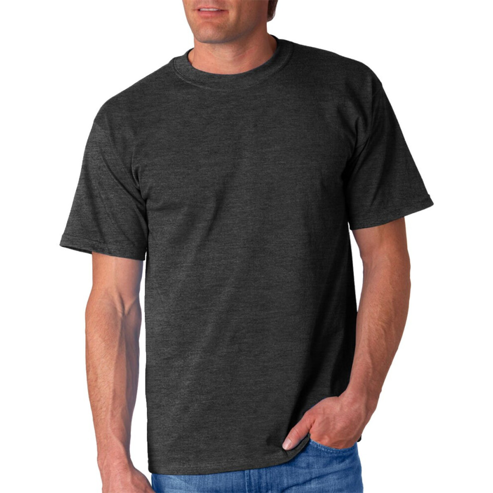 Gildan Men's G2000 Ultra Cotton Adult T-shirt  Dark Heather  Large