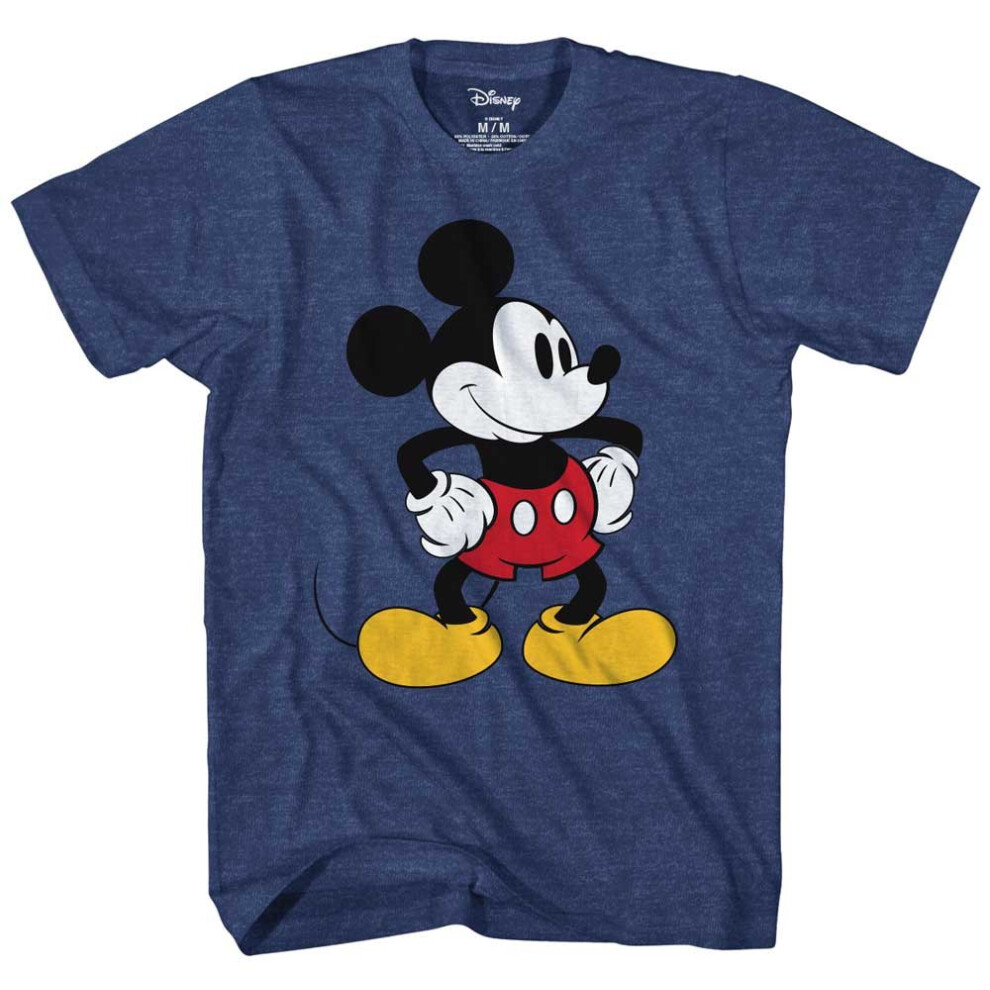 Disney Mickey Mouse Tones T-Shirt for Men Adult Merch Graphic Tshirt M