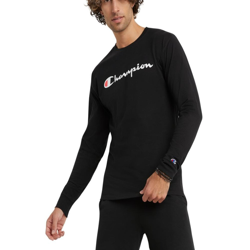 Champion  Classic Long Sleeve  Comfortable  Soft T-Shirt for Men (Reg.