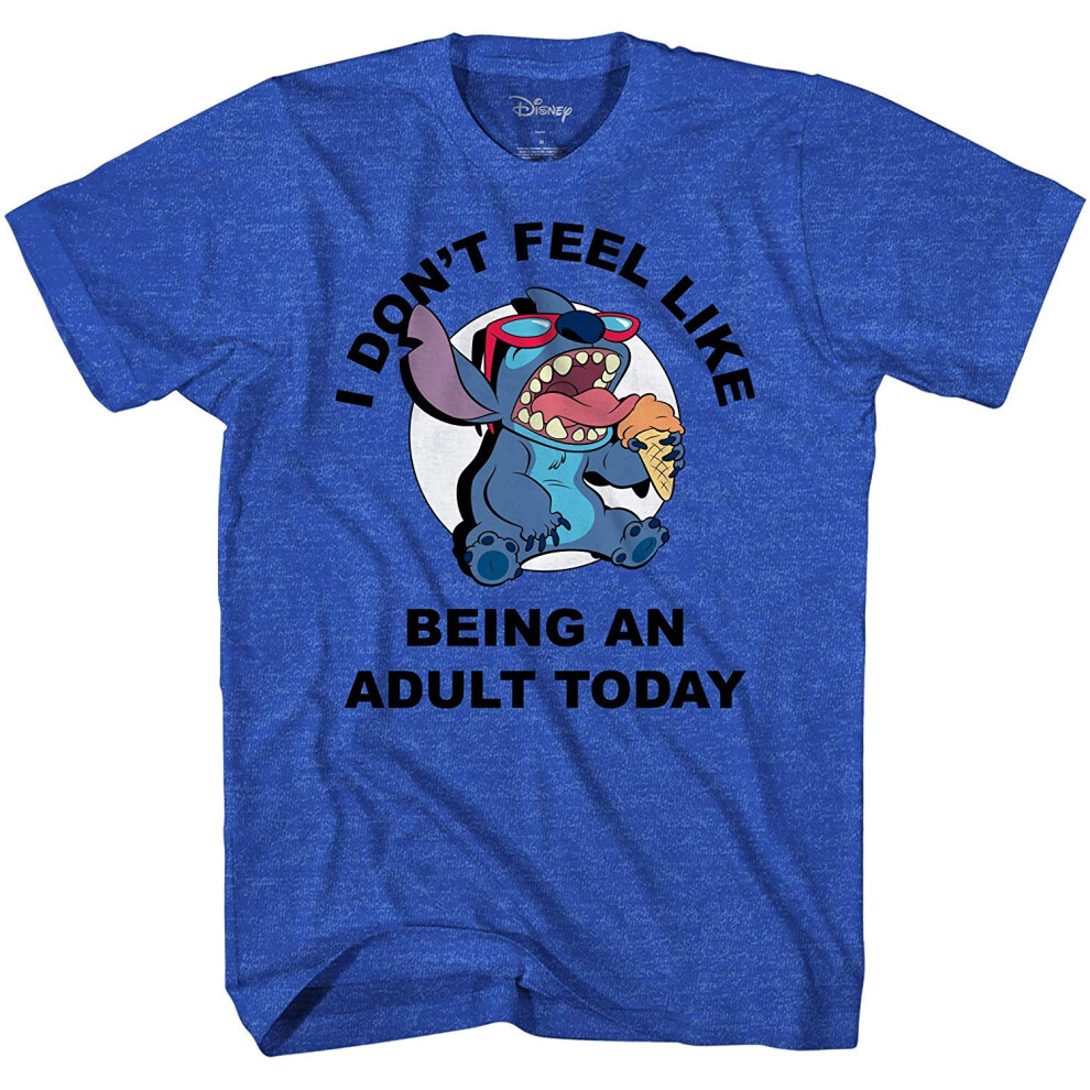 Disney Lilo and Stitch Don't Feel Like being an Adult Tee Funny Humor